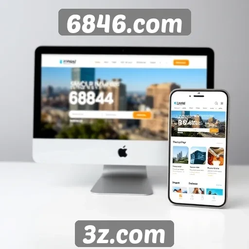 Desempenho técnico do site 6846.com em dispositivos móveis