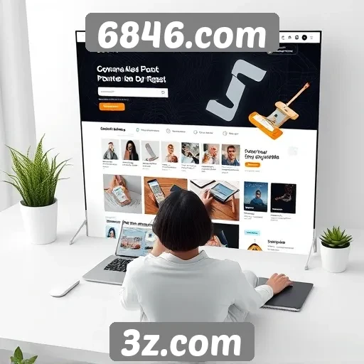 Experiência do usuário no site 6846.com